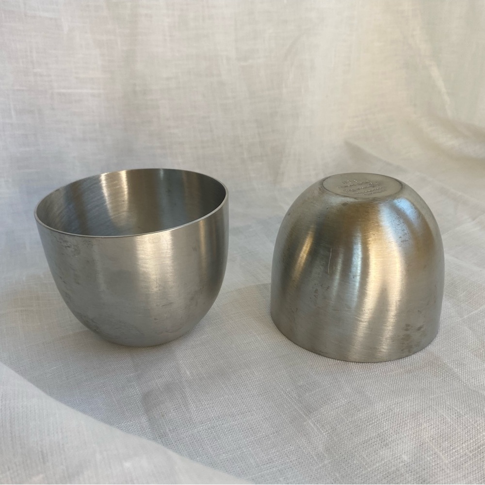 Jefferson Cafe Cups Steiff Pewter Authentic Reproduction